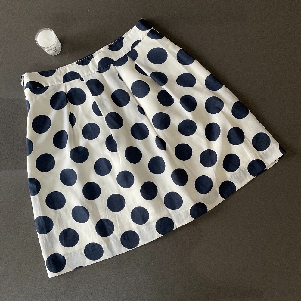 J Crew Polka dot Skirt Women's 00